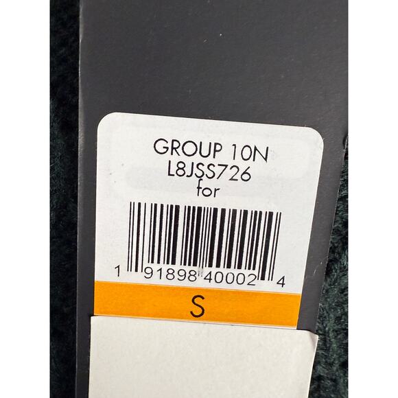 Karl Langerfeld Paris Quilted Pearl Sleeve Sweater Dark‎ Green Womens Small NEW - Picture 5 of 8